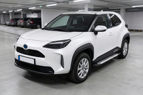 Toyota Yaris/Yaris Cross (XP210) 2020– Sānu sliekšņi Line (2 gab., alumīnijs) foto 1