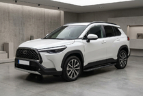 Toyota Corolla Cross 2020– Sānu sliekšņi Bosphore Black (2 gab., alumīnijs) foto 1