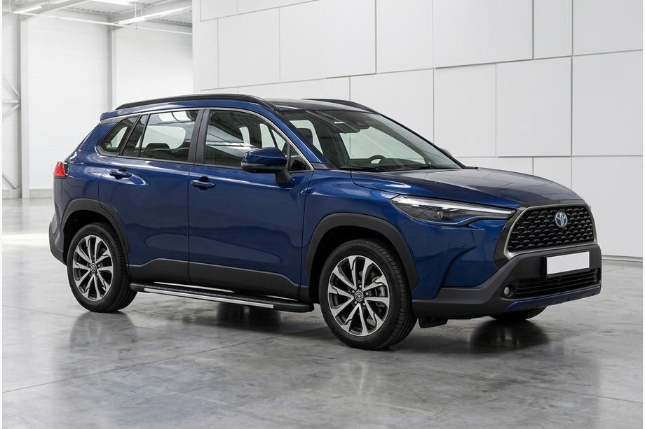 Toyota Corolla Cross 2020– Sānu sliekšņi Bosphore Grey (2 gab., alumīnijs) Image