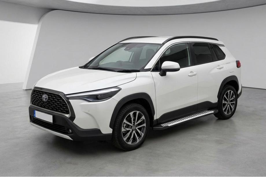 Toyota Corolla Cross 2020– Sānu sliekšņi Line (2 gab., alumīnijs) Image
