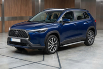 Toyota Corolla Cross 2020– Sānu sliekšņi Shining V1 (2 gab., alumīnijs) foto 1