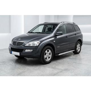 Sānu sliekšņi Shining V1 (2 gab., alumīnijs) SsangYong Kyron 2005–2014 foto 1