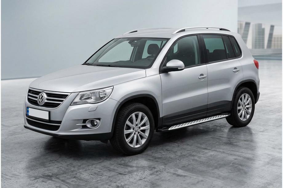 Volkswagen Tiguan 2007–2016 Sānu sliekšņi Shining V1 (2 gab., alumīnijs) Foto 1
