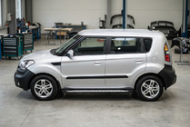 Kia Soul I 2008–2013 Sānu sliekšņi Shining V1 (2 gab., alumīnijs) foto 1