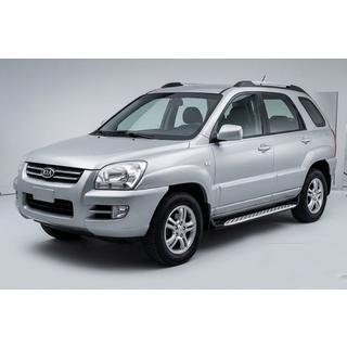 Sānu sliekšņi Shining V1 (2 gab., alumīnijs) Kia Sportage 2004–2010 foto 1