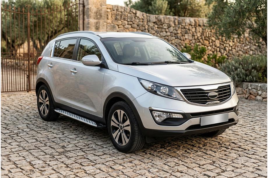 Kia Sportage 2010–2015 Sānu sliekšņi Shining V1 (2 gab., alumīnijs) Foto 1