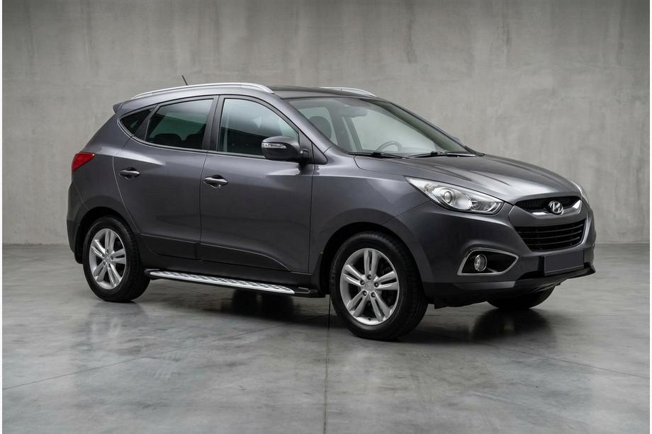 Hyundai IX-35 2010–2015 Sānu sliekšņi Shining V1 (2 gab., alumīnijs) Image