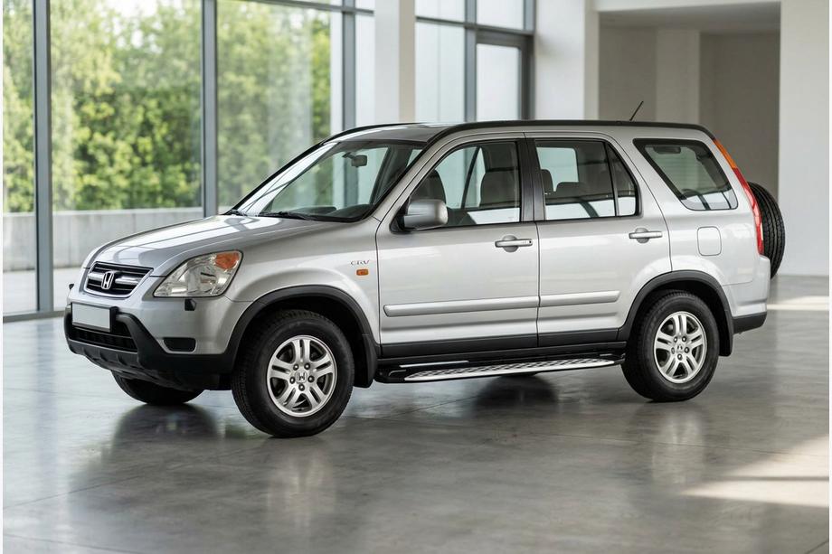 Honda CRV 2001–2006 Sānu sliekšņi Shining V1 (2 gab., alumīnijs) Foto 1