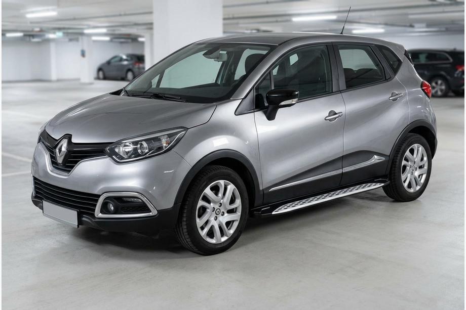 Renault Captur 2013–2019 Sānu sliekšņi Shining V1 (2 gab., alumīnijs) Image