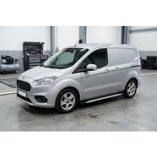 Sānu sliekšņi Shining V1 (2 gab., alumīnijs) Ford Courier 2014–2023 foto 1