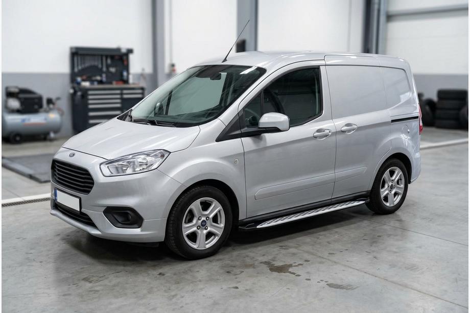 Ford Courier 2014–2023 Sānu sliekšņi Shining V1 (2 gab., alumīnijs) Image