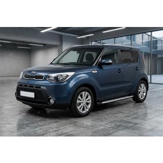 Sānu sliekšņi Shining V1 (2 gab., alumīnijs) Kia Soul II 2013–2018 foto 1