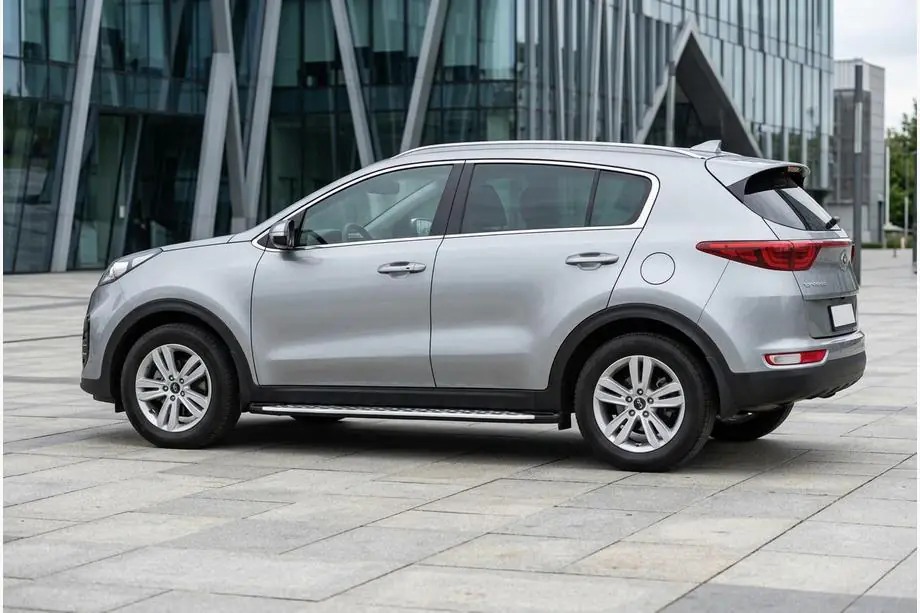 Kia Sportage 2015–2021 Sānu sliekšņi Shining V1 (2 gab., alumīnijs) Image