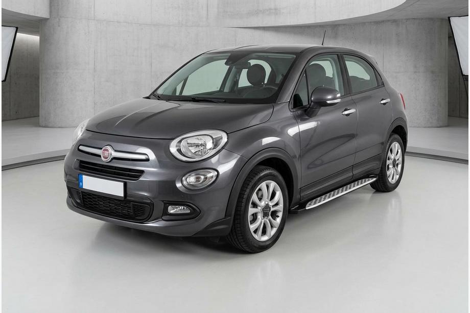 Fiat 500X 2014–2024 Sānu sliekšņi Shining V1 (2 gab., alumīnijs) Image