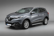 Renault Kadjar 2015–2022 Sānu sliekšņi Shining V1 (2 gab., alumīnijs) foto 1