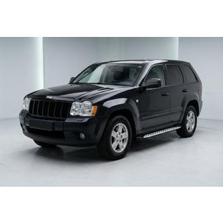 Sānu sliekšņi Shining V1 (2 gab., alumīnijs) Jeep Grand Cherokee WK 2004–2010 foto 1