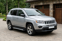 Jeep Compass 2006–2016 Sānu sliekšņi Shining V1 (2 gab., alumīnijs) foto 1