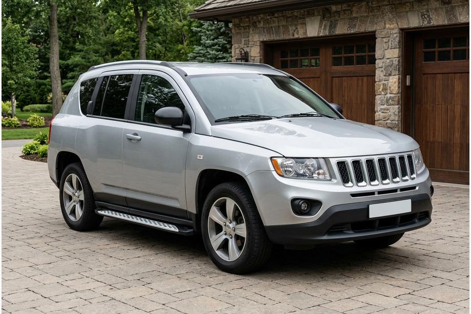 Jeep Compass 2006–2016 Sānu sliekšņi Shining V1 (2 gab., alumīnijs) Image