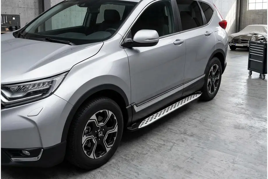 Honda CRV 2017–2022 Sānu sliekšņi Shining V1 (2 gab., alumīnijs) Image