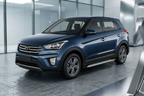 Hyundai Creta 2014–2020 Sānu sliekšņi Shining V1 (2 gab., alumīnijs) foto 1