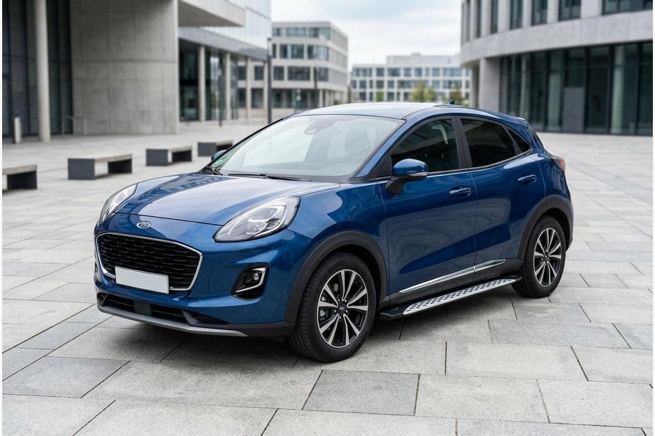 Ford Puma 2019– Sānu sliekšņi Shining V1 (2 gab., alumīnijs) Image