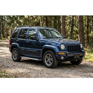 Sānu sliekšņi Shining V1 (2 gab., alumīnijs) Jeep Cherokee/Liberty 2002–2007 foto 1