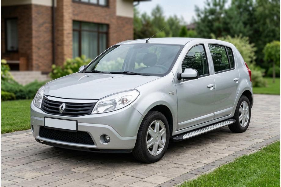 Dacia Sandero 2007–2013 Sānu sliekšņi Shining V1 (2 gab., alumīnijs) Foto 1