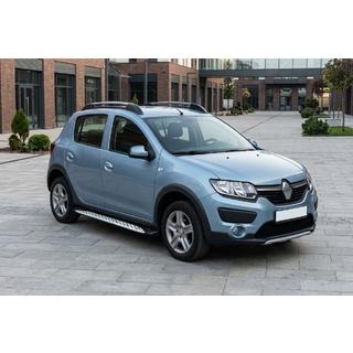 Sānu sliekšņi Shining V1 (2 gab., alumīnijs) Dacia Sandero 2013–2020 foto 1