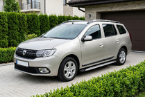 Dacia Logan MCV 2013–2020 Sānu sliekšņi Shining V1 (2 gab., alumīnijs) foto 1