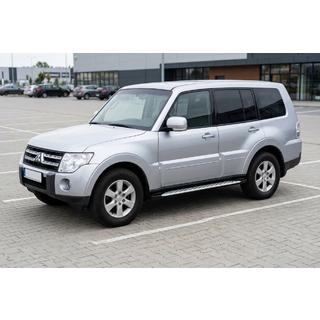 Sānu sliekšņi Shining V1 (2 gab., alumīnijs) Mitsubishi Pajero Wagon IV 2006–2021 foto 1