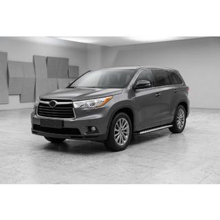 Sānu sliekšņi Shining V1 (2 gab., alumīnijs) Toyota Highlander 2013–2019 foto 1