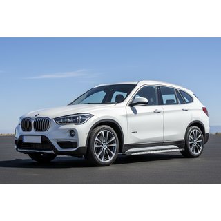 Sānu sliekšņi Shining V1 (2 gab., alumīnijs) BMW X1 F48 2015–2022 foto 1