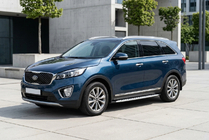 Kia Sorento III UM 2014–2020 Sānu sliekšņi Shining V1 (2 gab., alumīnijs) foto 1