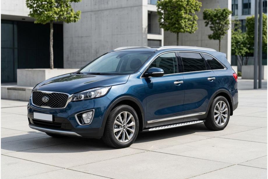 Kia Sorento III UM 2014–2020 Sānu sliekšņi Shining V1 (2 gab., alumīnijs) Image
