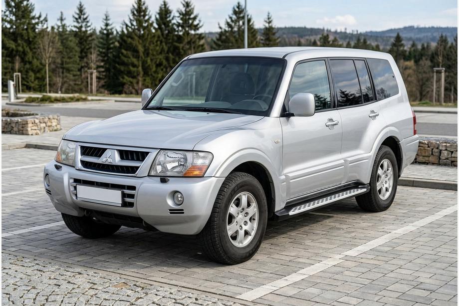 Mitsubishi Pajero Wagon III 1999–2006 Sānu sliekšņi Shining V1 (2 gab., alumīnijs) Foto 1