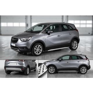 Sānu sliekšņi Shining V1 (2 gab., alumīnijs) Opel Crossland X 2017–2024 foto 1