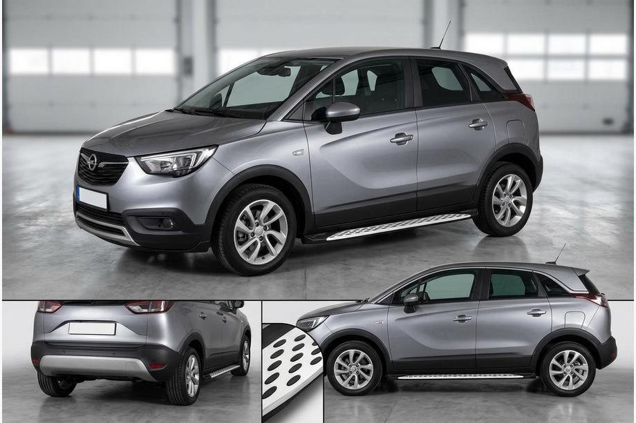 Opel Crossland X 2017–2024 Sānu sliekšņi Shining V1 (2 gab., alumīnijs) Image