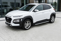 Hyundai Kona 2017–2023 Sānu sliekšņi Shining V1 (2 gab., alumīnijs) foto 1