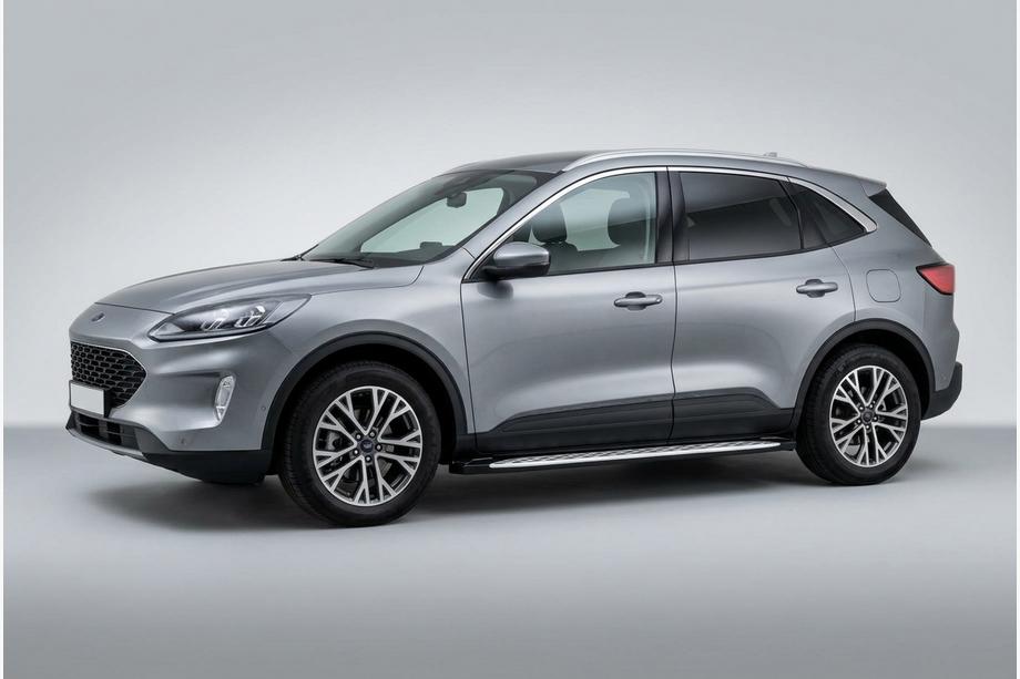 Ford Kuga/Escape 2019– Sānu sliekšņi Shining V1 (2 gab., alumīnijs) Image