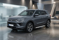 SsangYong Korando 2019– Sānu sliekšņi Shining V1 (2 gab., alumīnijs) foto 1