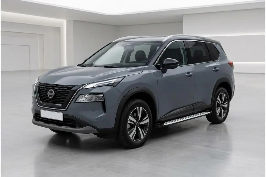 Nissan X-trail T33/Rogue 2022– Sānu sliekšņi Shining V1 (2 gab., alumīnijs) Image