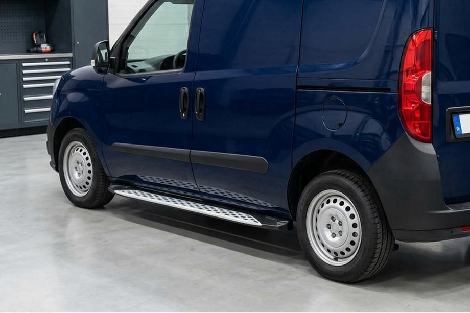 Fiat Doblo II 2010–2022 Sānu sliekšņi Shining V1 (2 gab., alumīnijs) Image