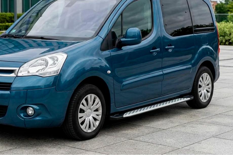 Peugeot Partner Tepee 2008–2018 Sānu sliekšņi Shining V1 (2 gab., alumīnijs) Foto 1