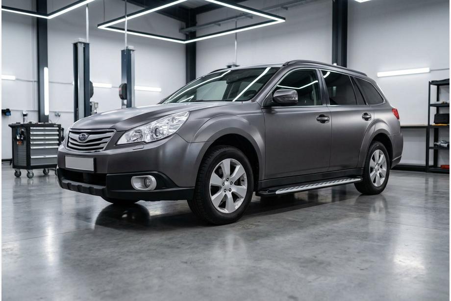 Subaru Outback 2009–2014 Sānu sliekšņi Shining V1 (2 gab., alumīnijs) Foto 1
