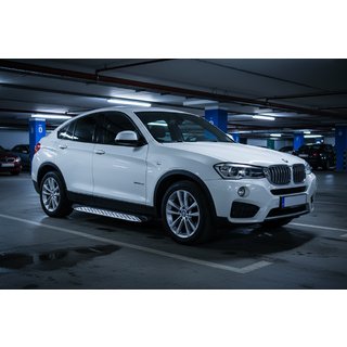 Sānu sliekšņi Shining V1 (2 gab., alumīnijs) BMW X4 F26 2014–2018 foto 1