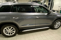 Skoda Kodiaq 2016–2023 Sānu sliekšņi Shining V1 (2 gab., alumīnijs) foto 4