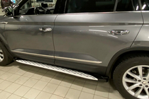 Skoda Kodiaq 2016–2023 Sānu sliekšņi Shining V1 (2 gab., alumīnijs) foto 6
