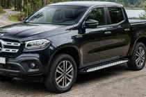 Mercedes X class 2017–2020 Sānu sliekšņi Shining V1 (2 gab., alumīnijs) foto 1