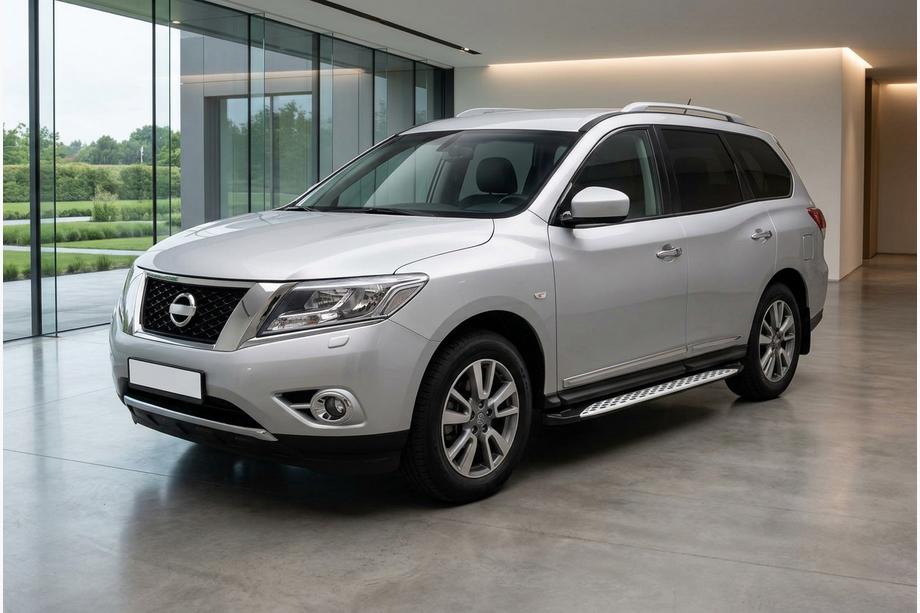 Nissan Pathfinder R52 2012–2021 Sānu sliekšņi Shining V1 (2 gab., alumīnijs) Image