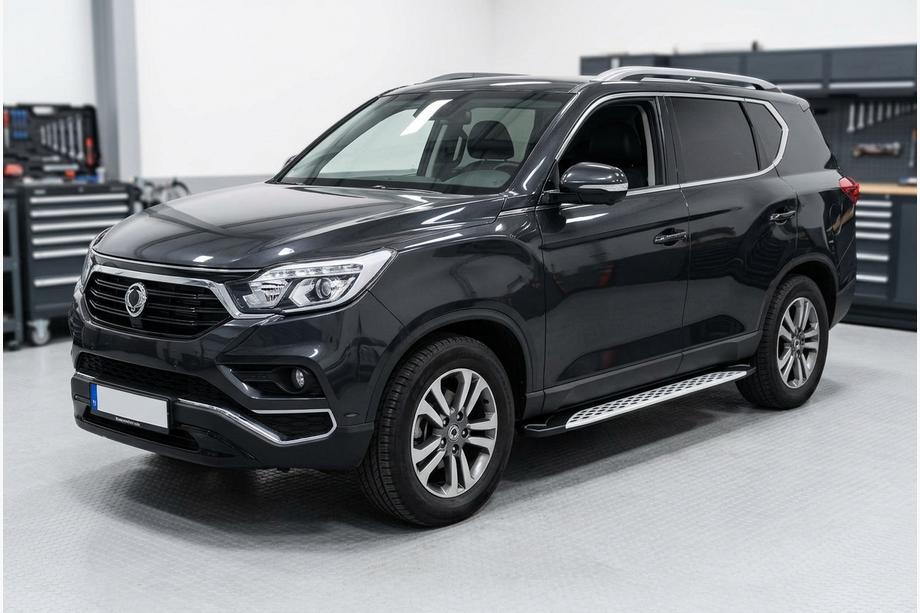 SsangYong Rexton II 2017– Sānu sliekšņi Shining V1 (2 gab., alumīnijs) Image